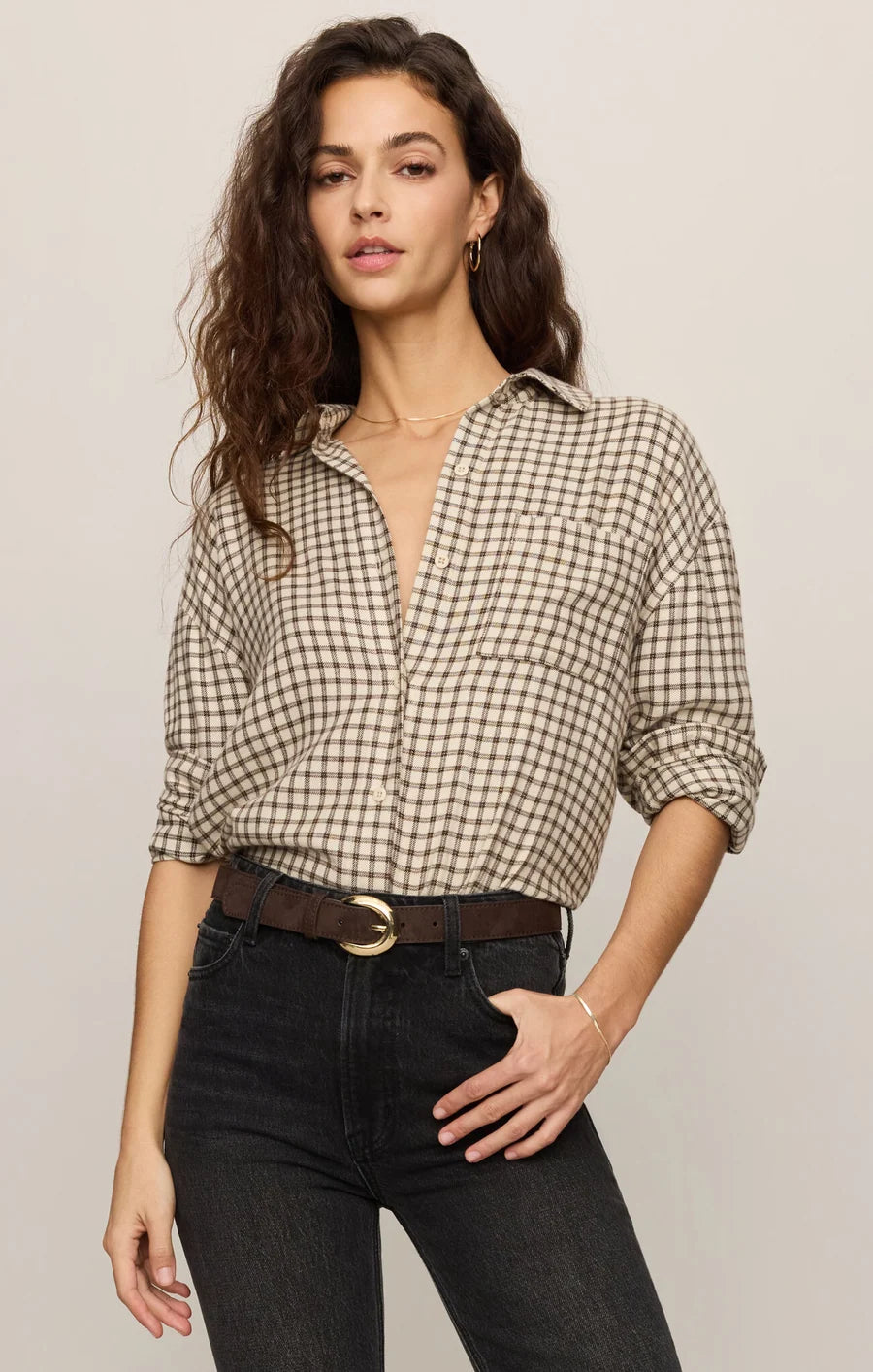River Plaid Button Up Shirt
