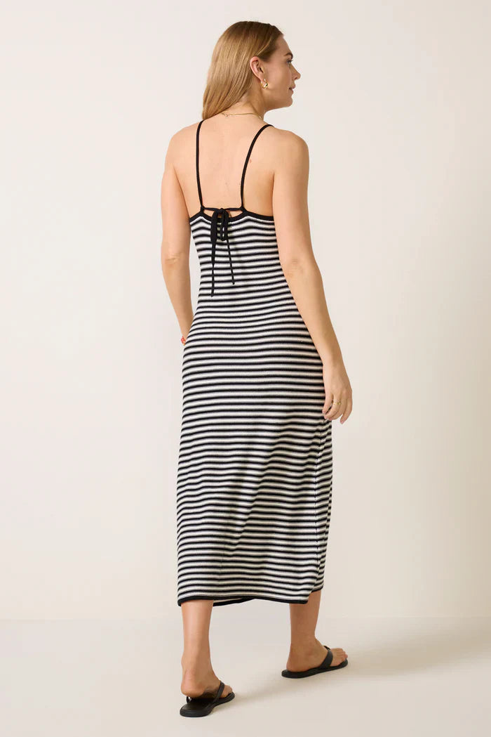 Majestic Striped Midi Dress