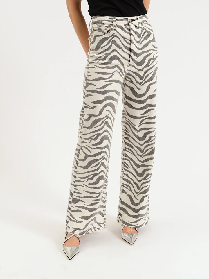 Far Out HR Wide Leg- Zebra