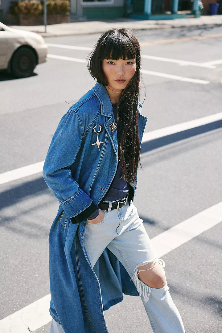Monique Indigo Duster Coat