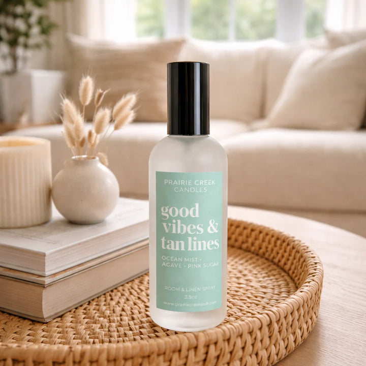 Good Vibes + Tan Lines: Room + Linen Spray