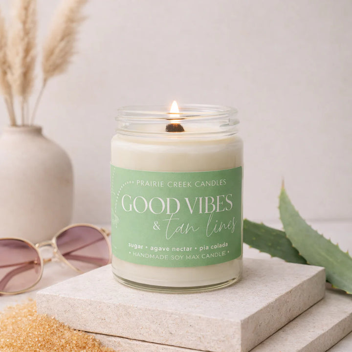 Good Vibes + Tan Lines: 8 oz Candle