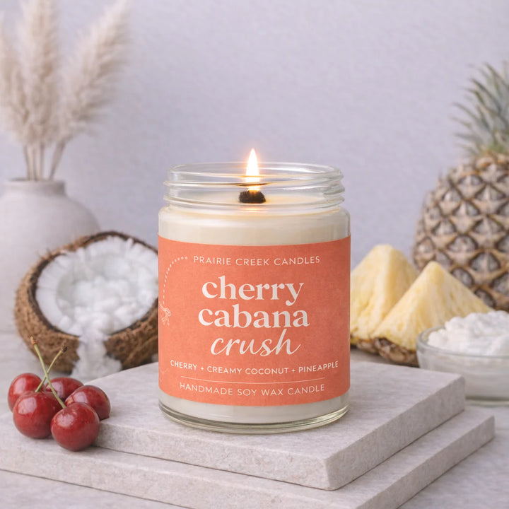 Cherry Cabana: 8 oz Candle