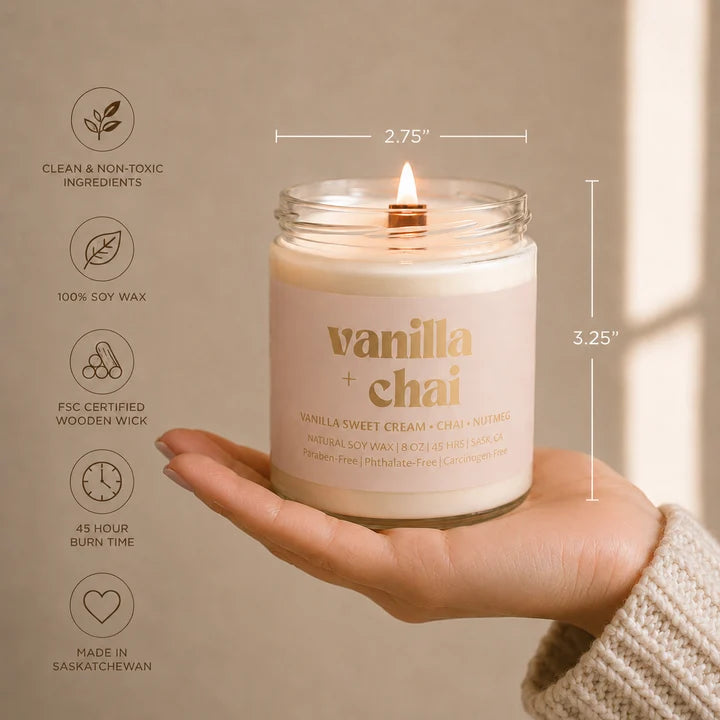 Vanilla Chai Candle - 8oz