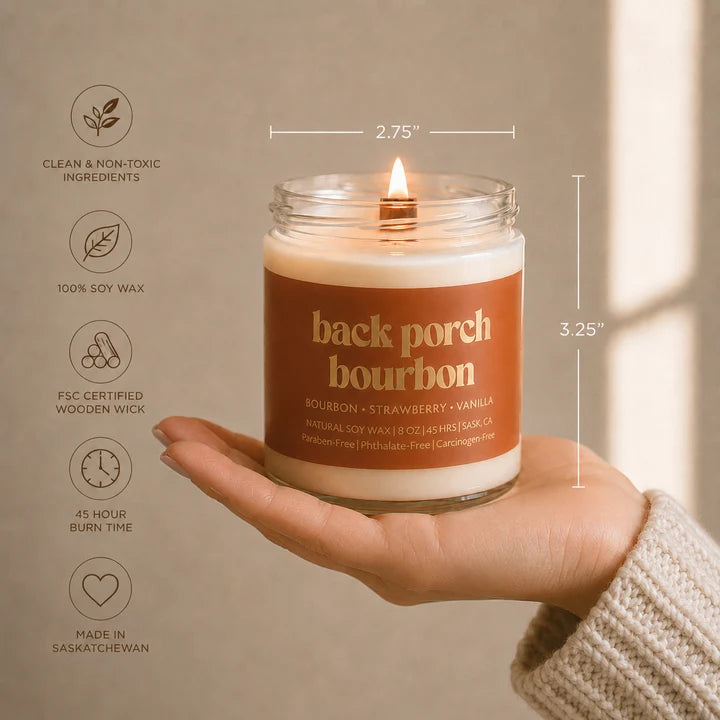 Back Porch Bourbon Candle - 8oz