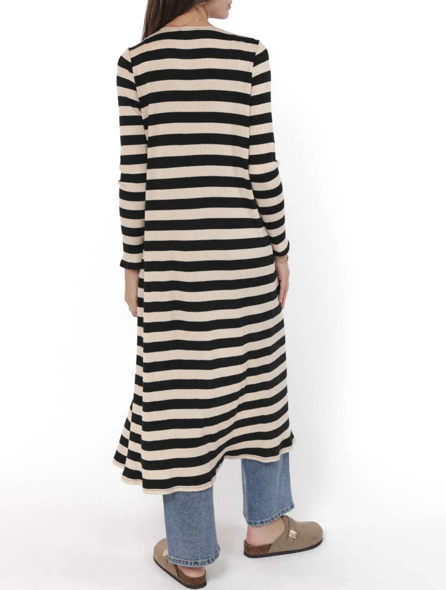 Soul Sisters Striped Rib Cardi