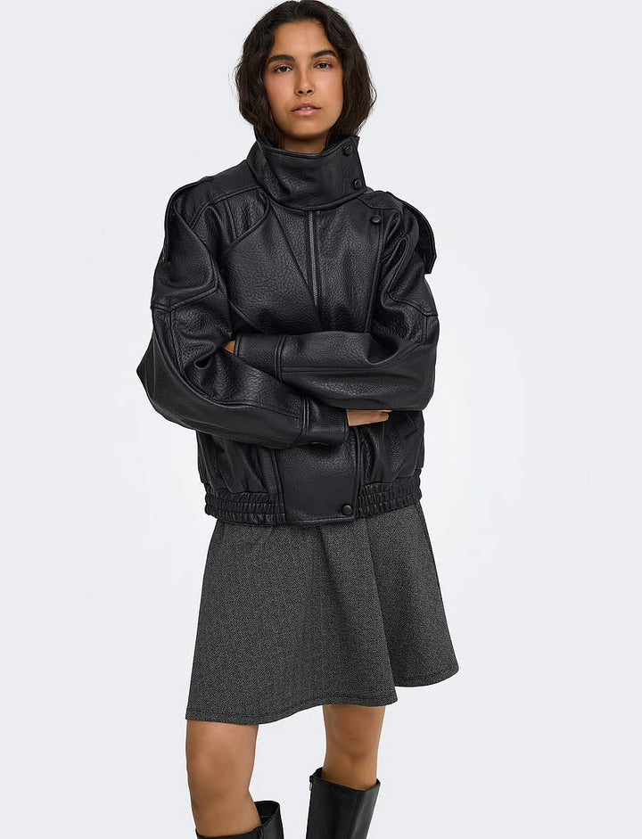 Vani Faux Leather Jacket