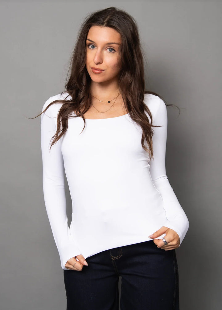 Mariana LS Scoop Top