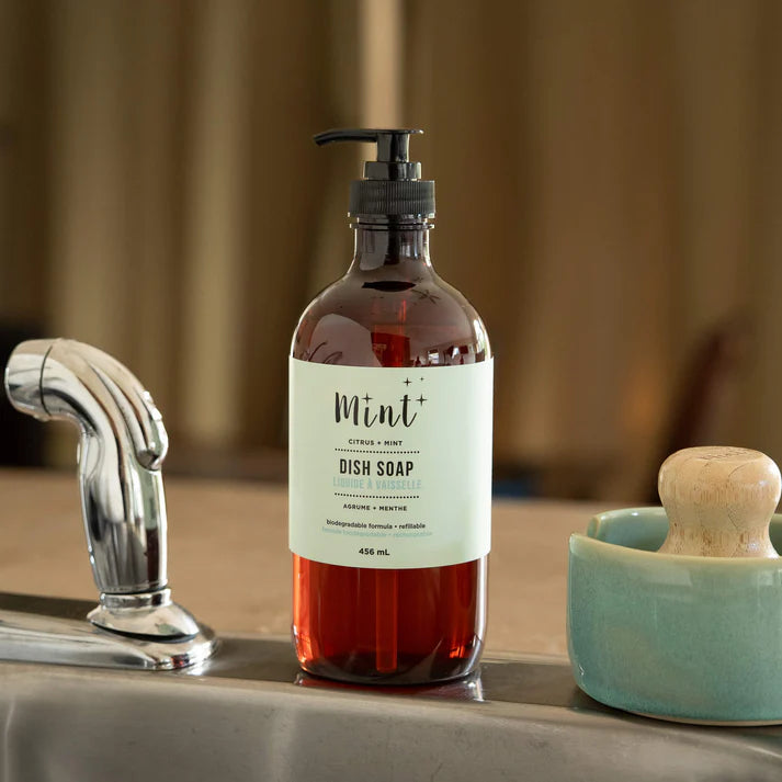 Mint Dish Soap Bottle