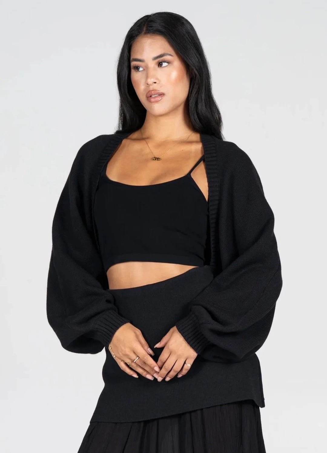 Cece Cotton Knit Shrug