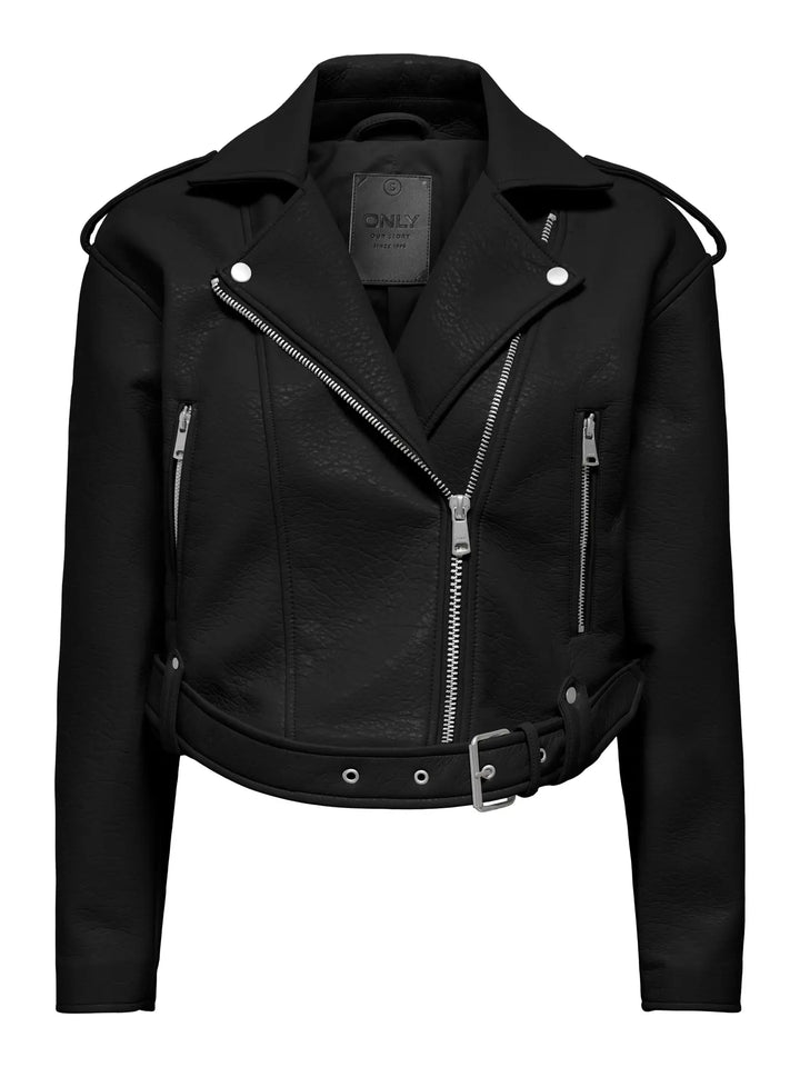 Sofia Soft Faux Leather Biker Jacket