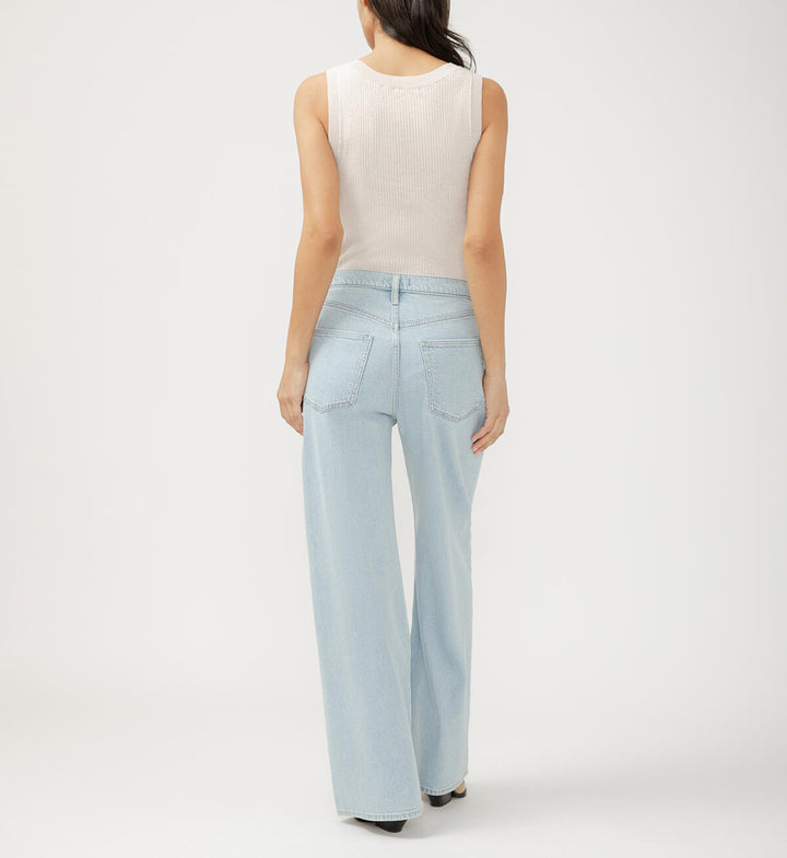 Pleated Denim Trouser