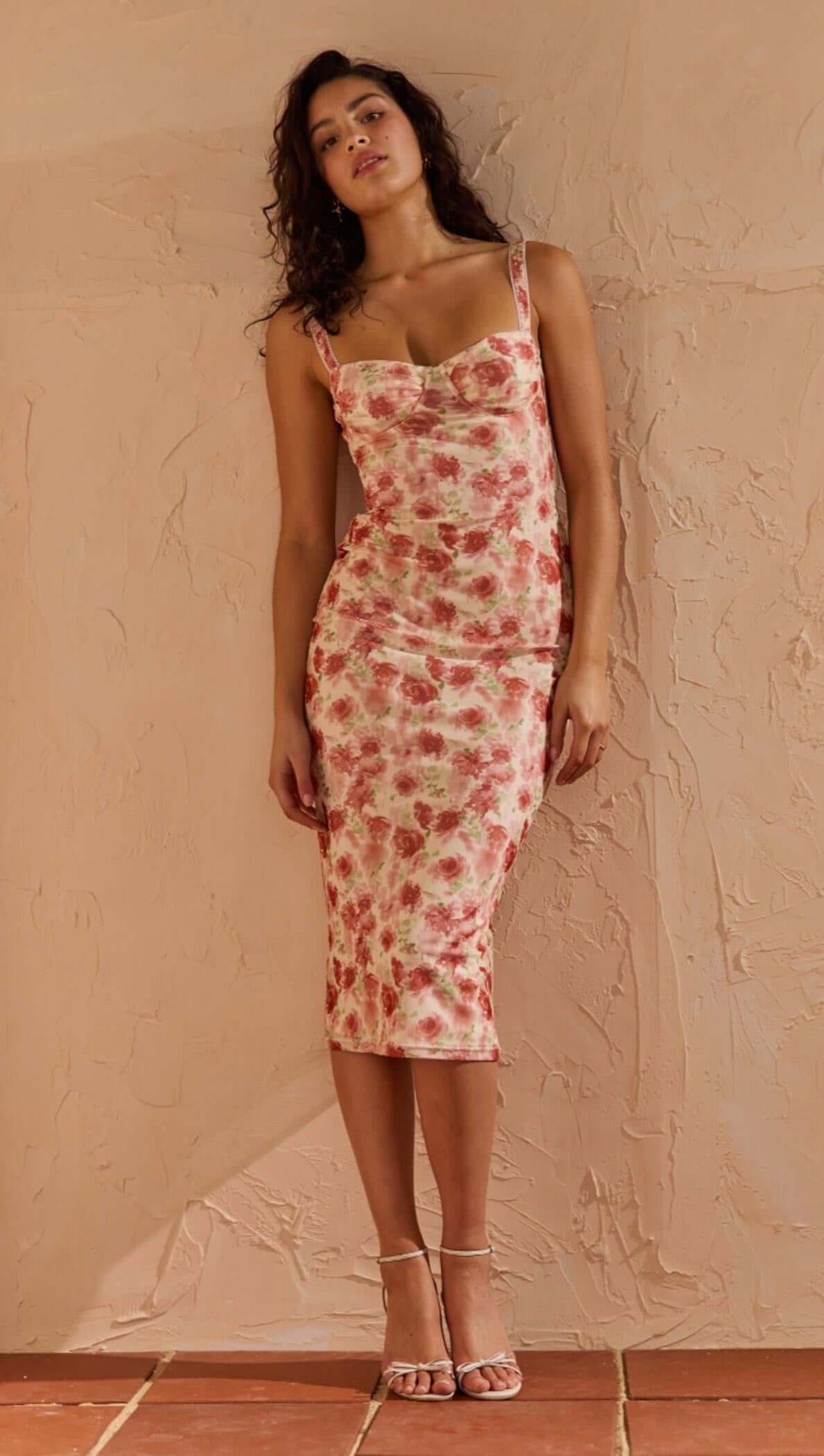 Camille Mesh Bustier Dress