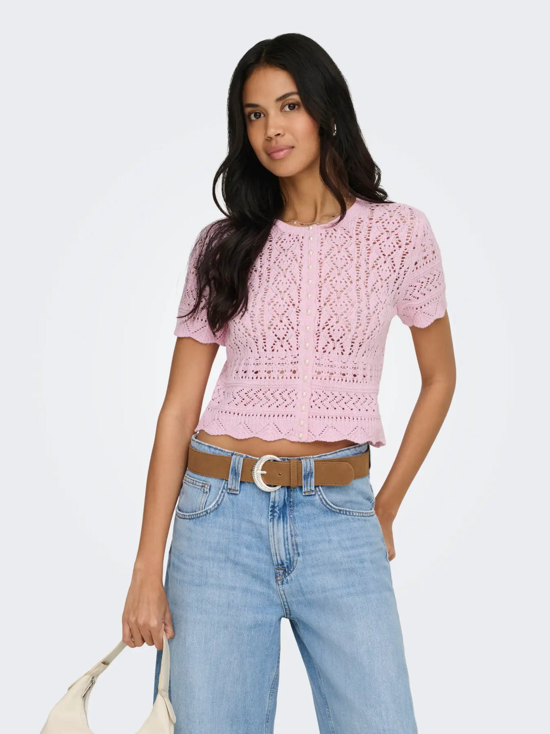 Ellie Life Pearl Cardi Top