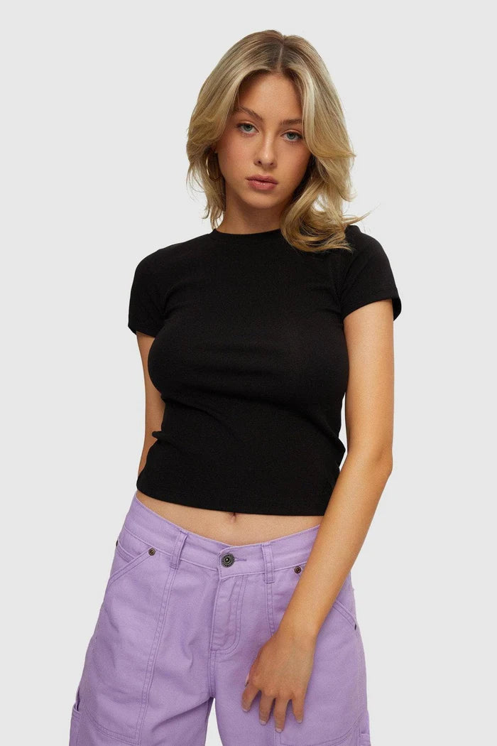 Megan Micro Rib Tee