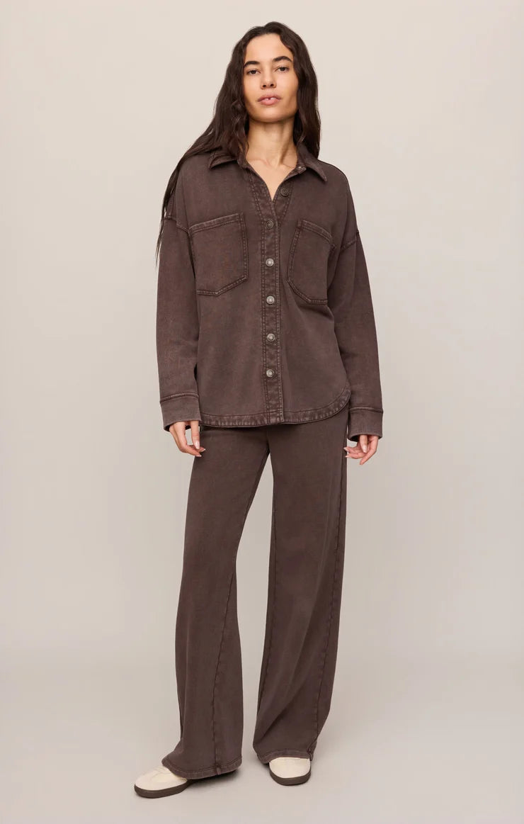 All Day Knit Jacket- Dark Chocolate