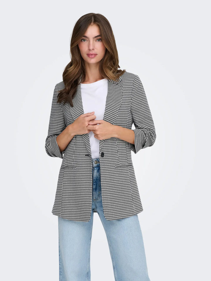 Lettie Life Check Blazer