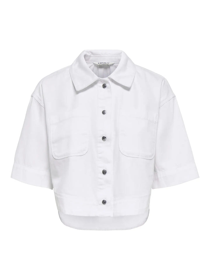 Cleo Crop Denim Shirt