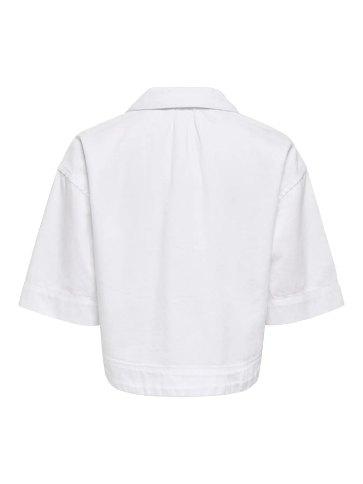 Cleo Crop Denim Shirt