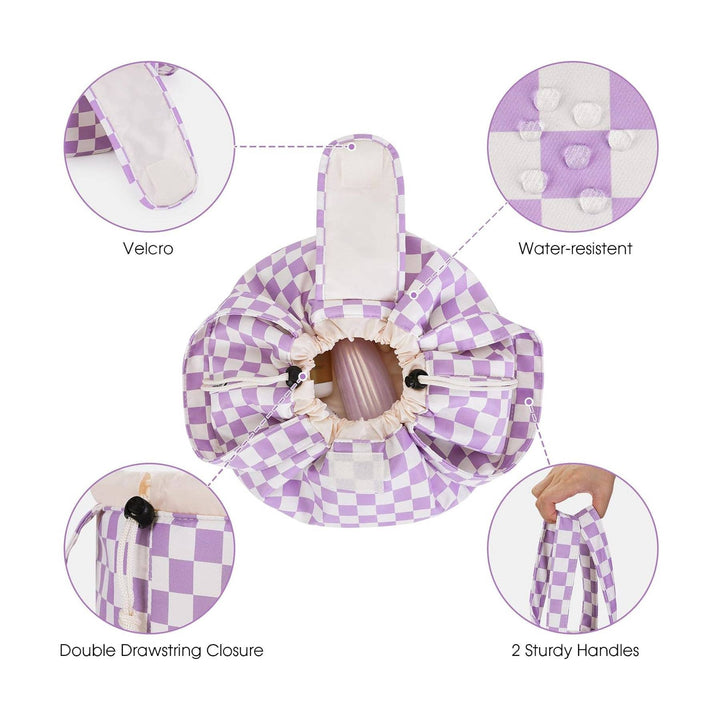 Large Drawstring Cosmetic Bag