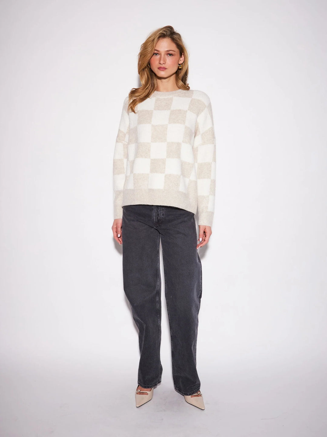 Mellow Check Sweater