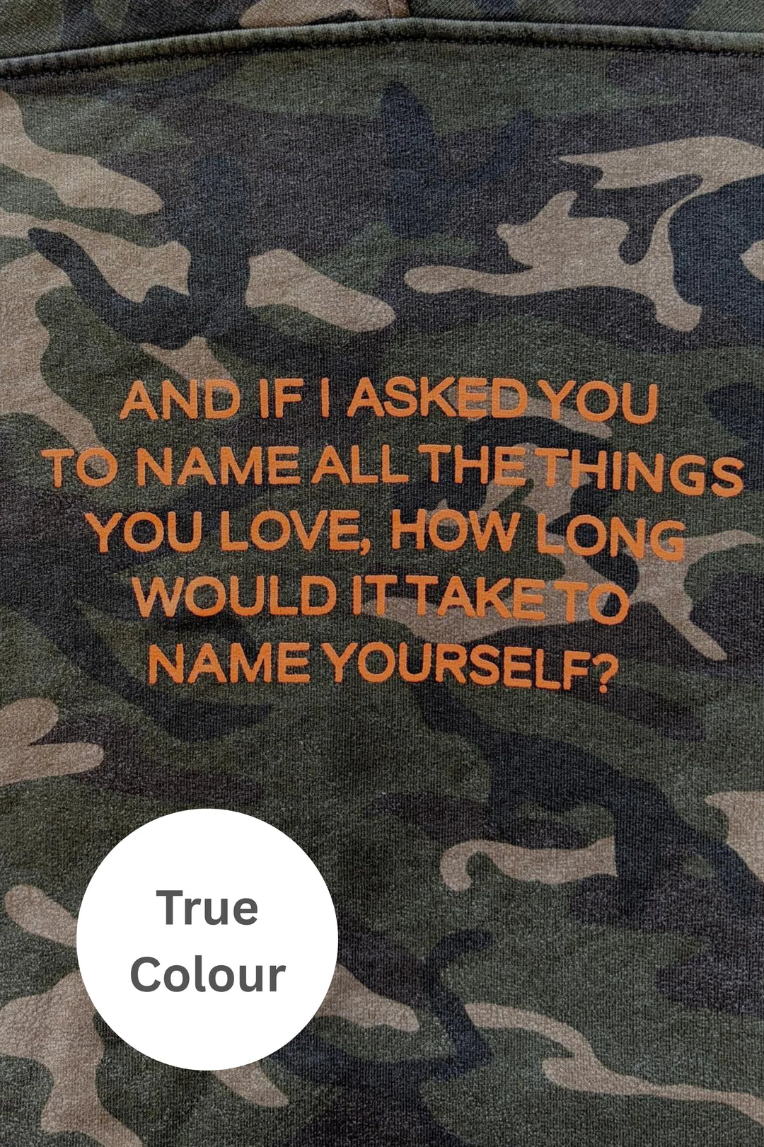 Name Yourself Camo Hoodie