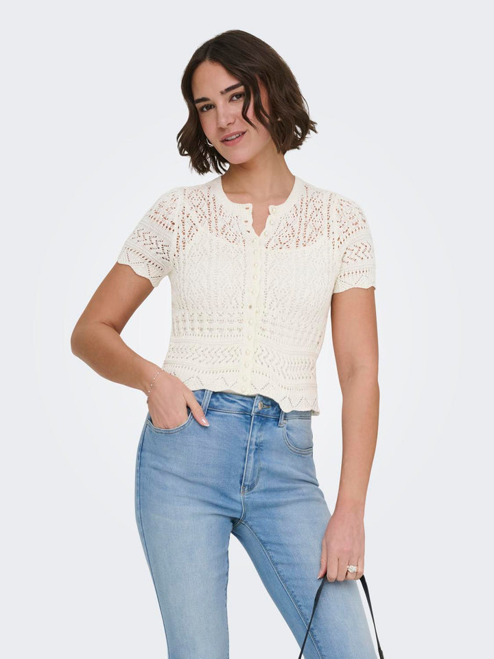 Ellie Life Pearl Cardi Top