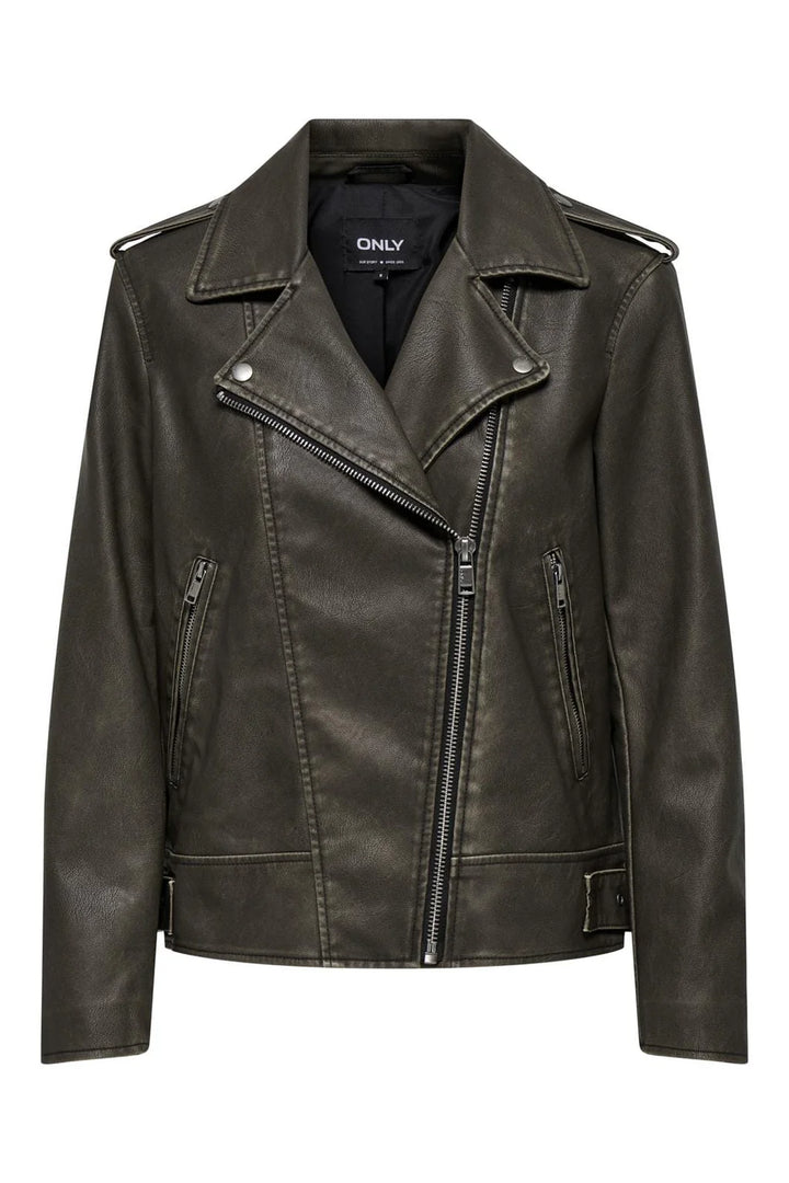 Numa Faux Leather Biker