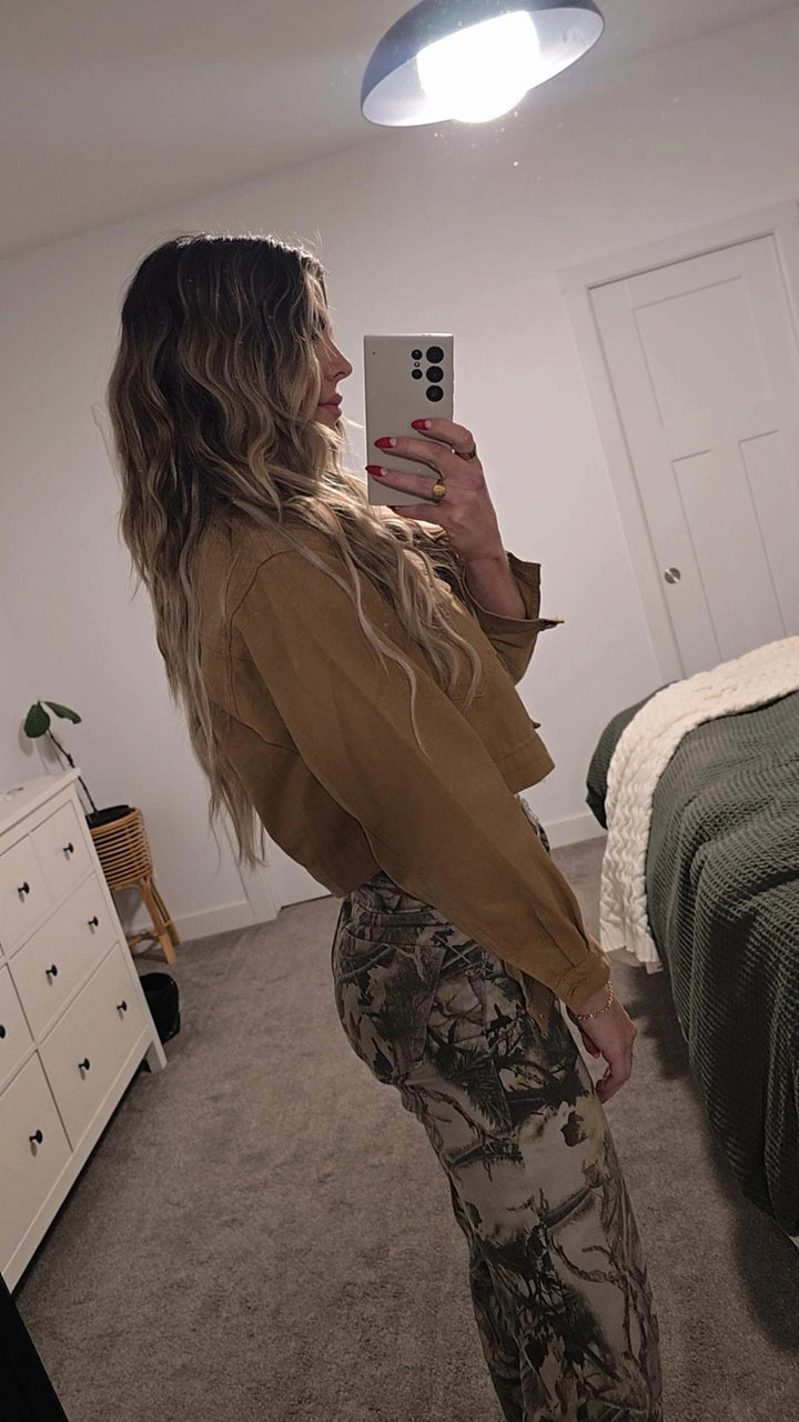 Camel Woven Jacket