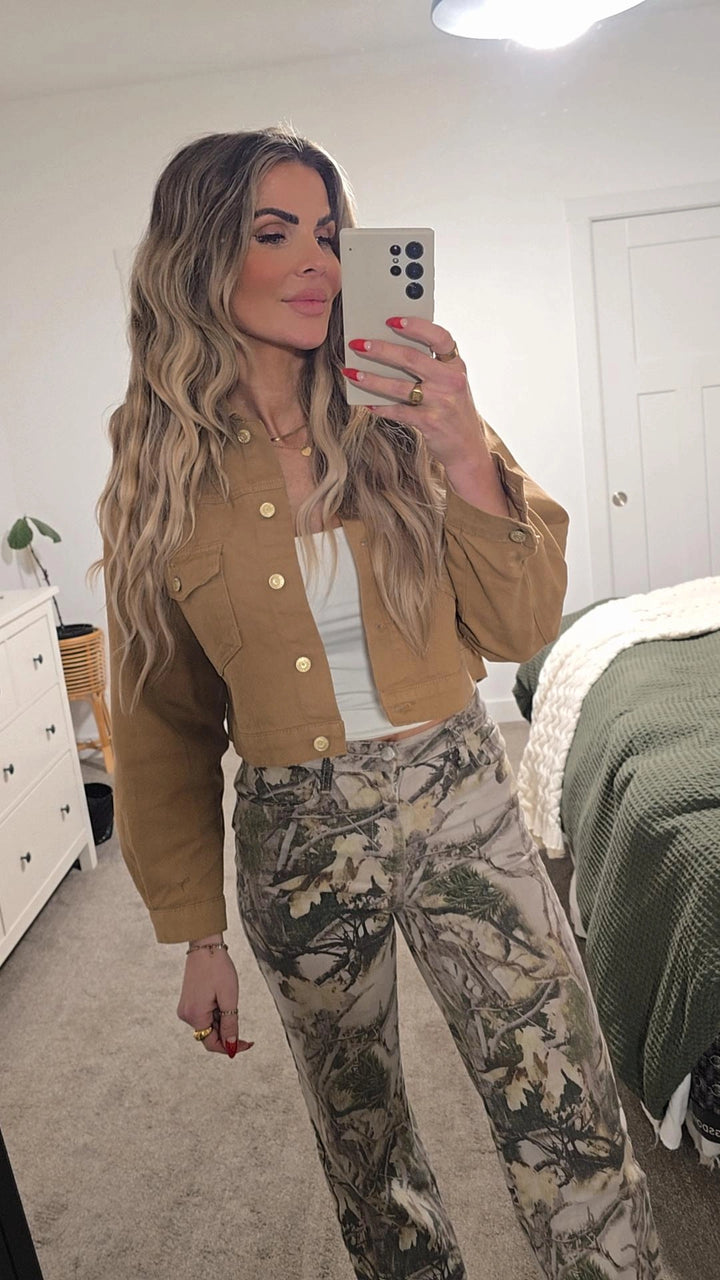 Camel Woven Jacket