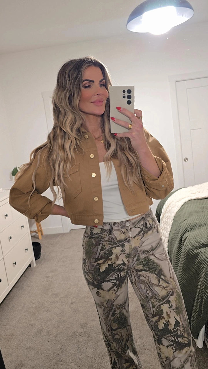 Camel Woven Jacket