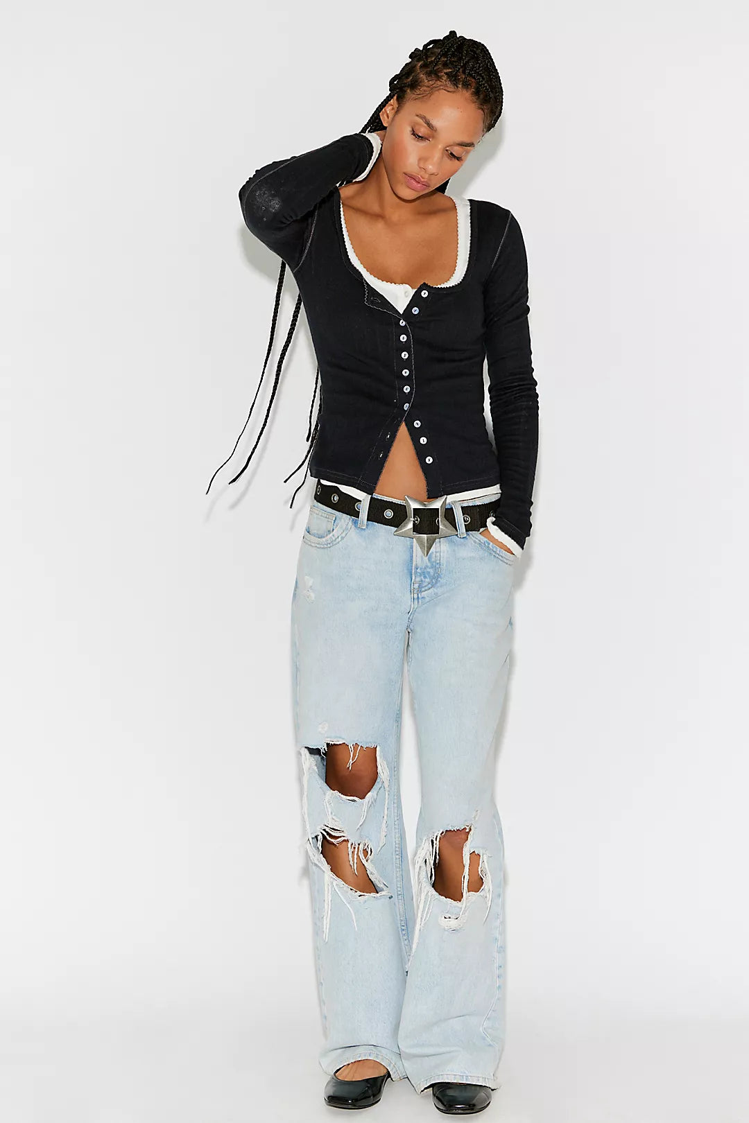 End Game Pointelle Long Sleeve