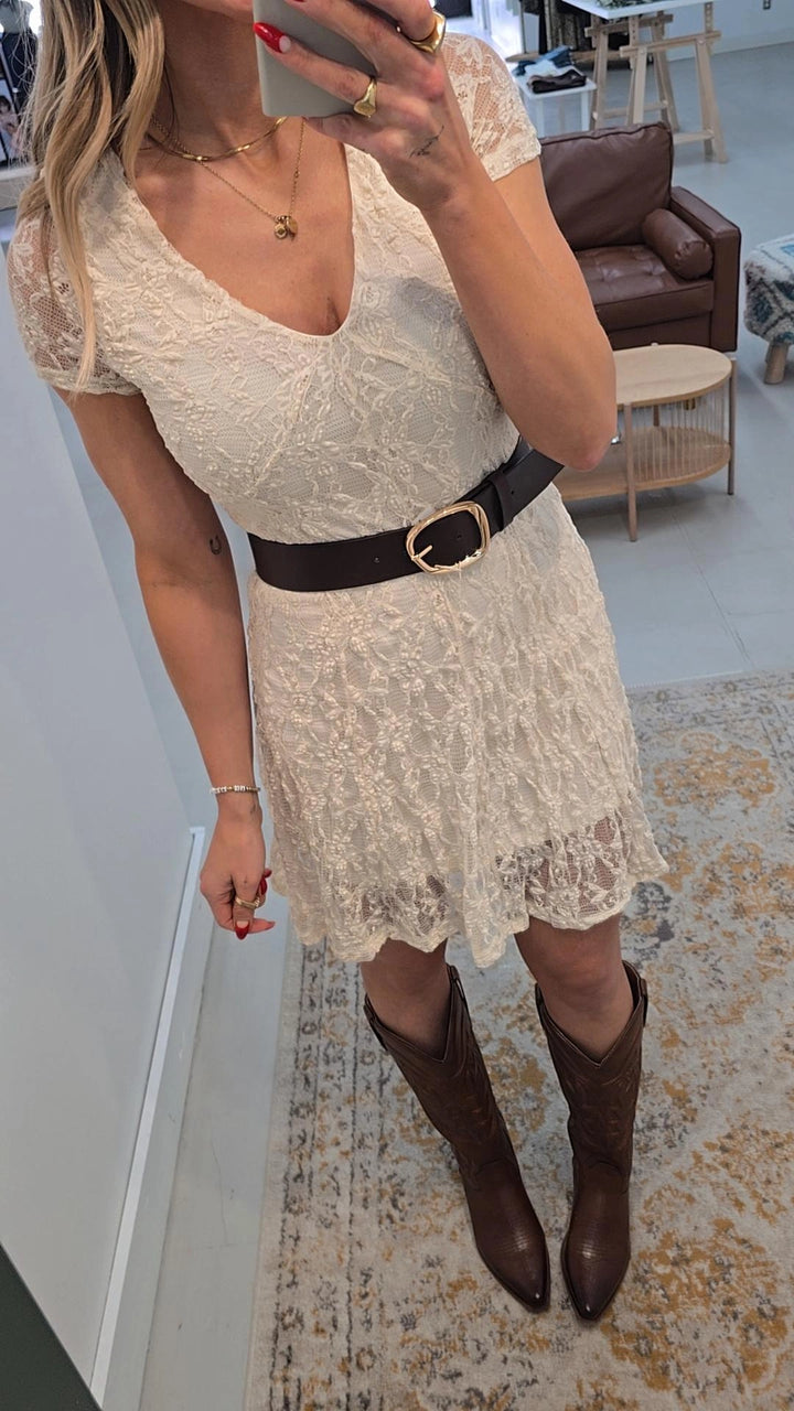 Albina V-Neck Short Dress