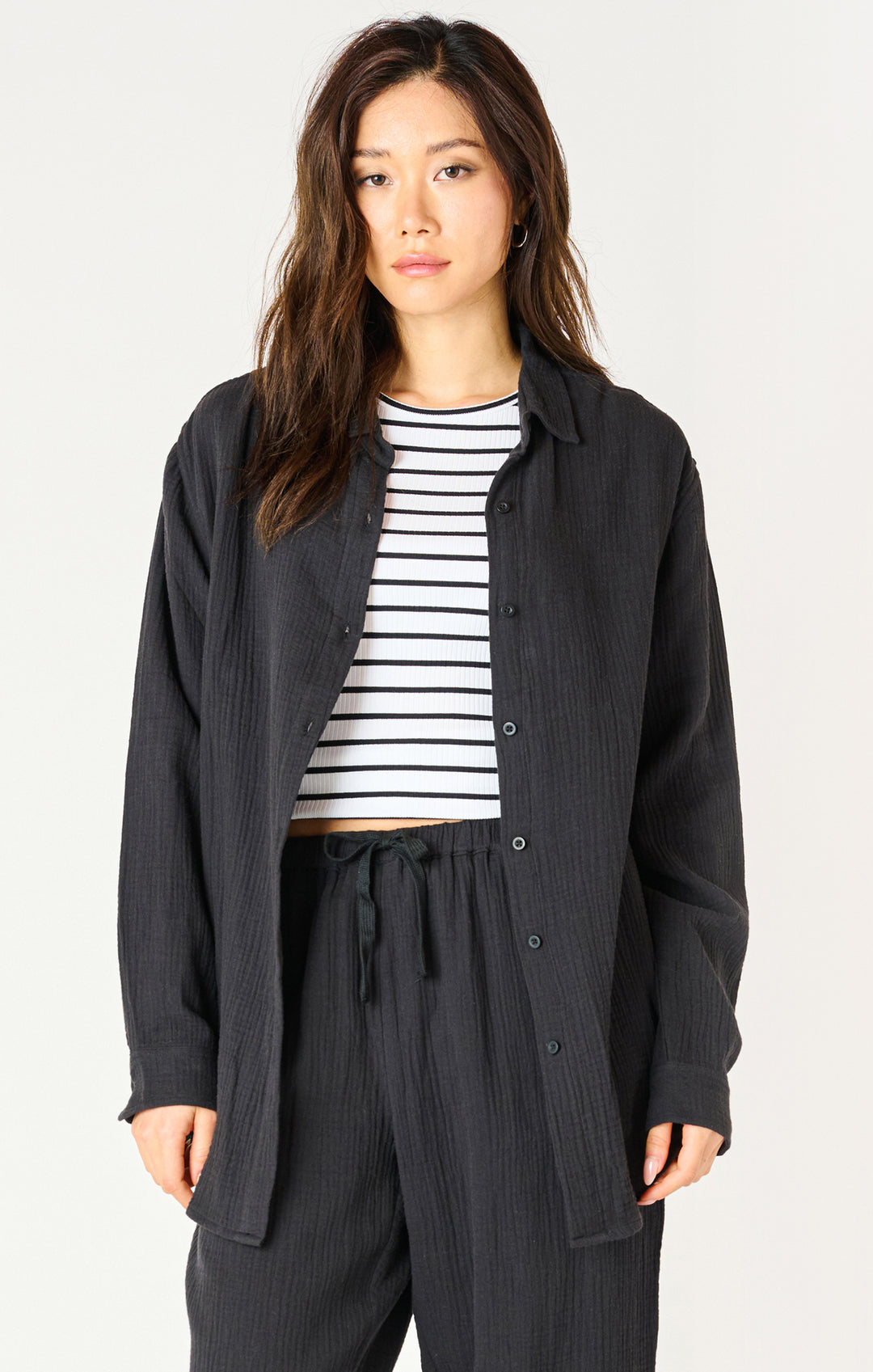 Jessica Textured Button Up