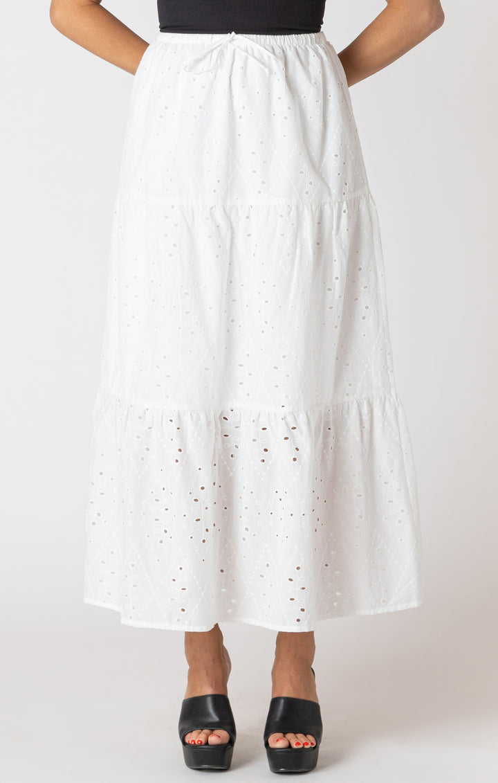 Lindsey Eyelet Skirt