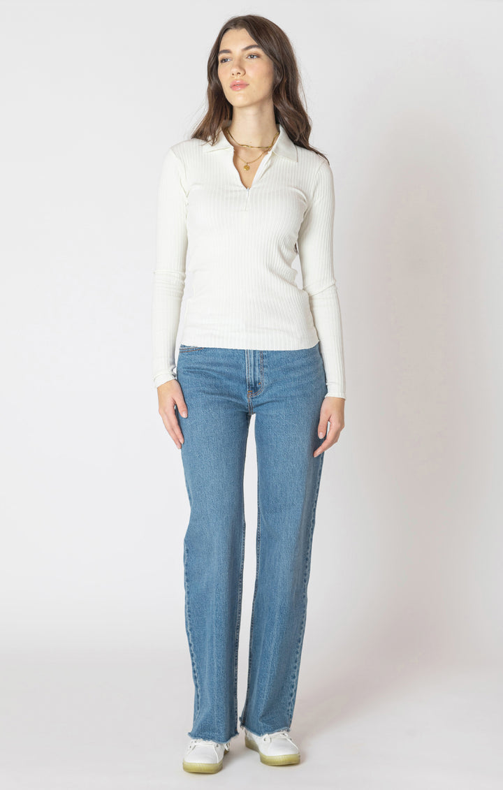 Kayla Half Zip Knit Top