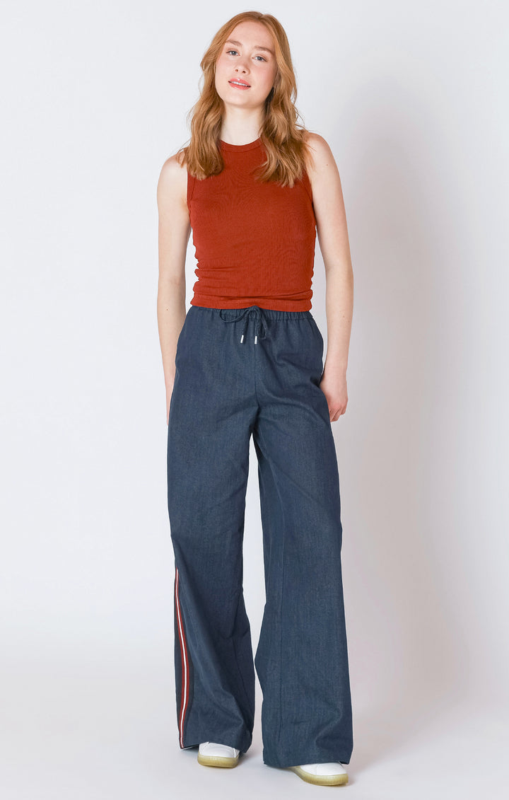 Vanessa Stripe Wide Leg Jean