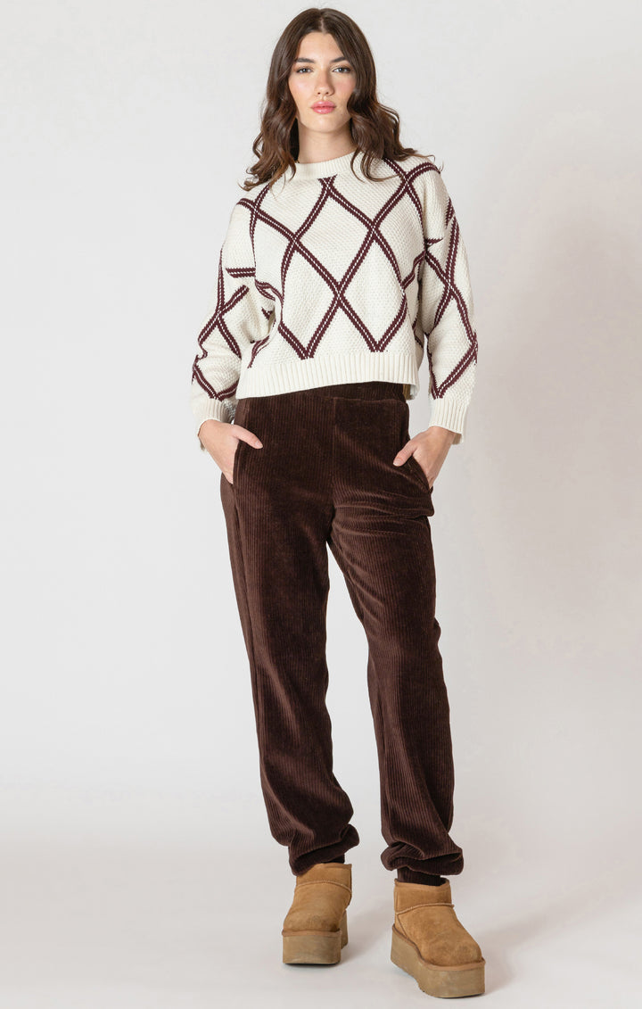 Rebecca Diamond Check Sweater