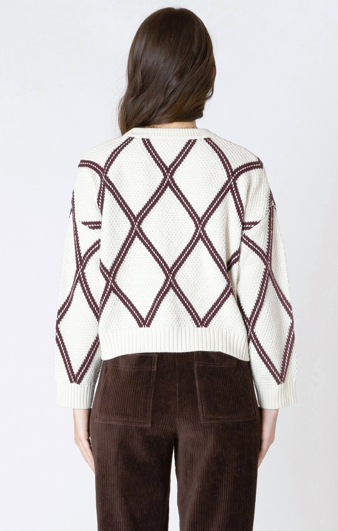 Rebecca Diamond Check Sweater