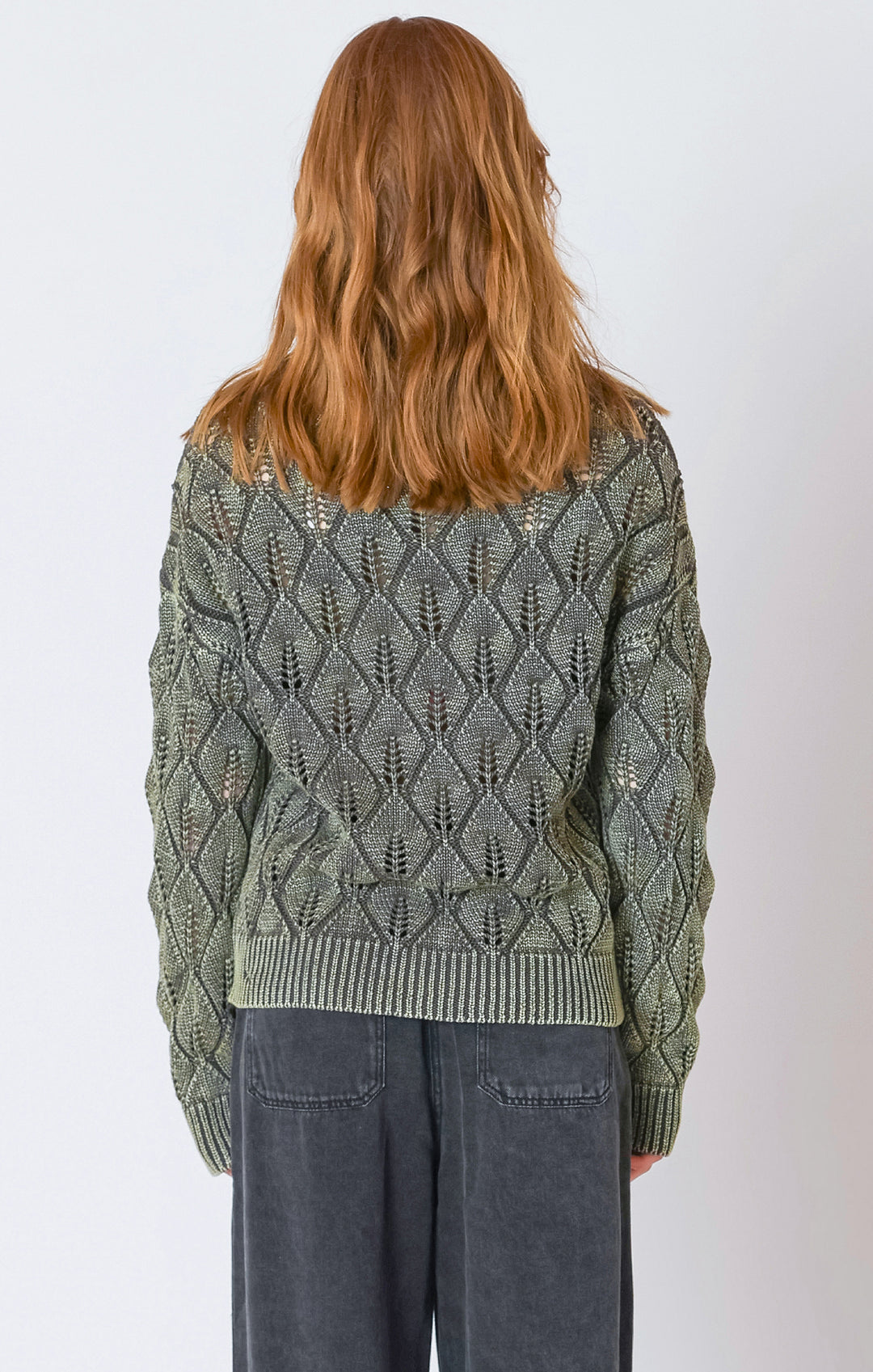 Lottie Pointelle Crew Sweater