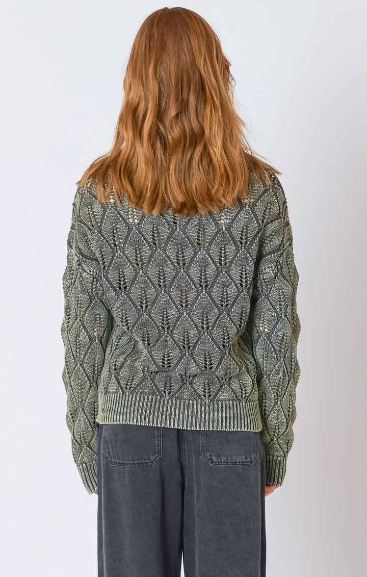 Lottie Pointelle Crew Sweater