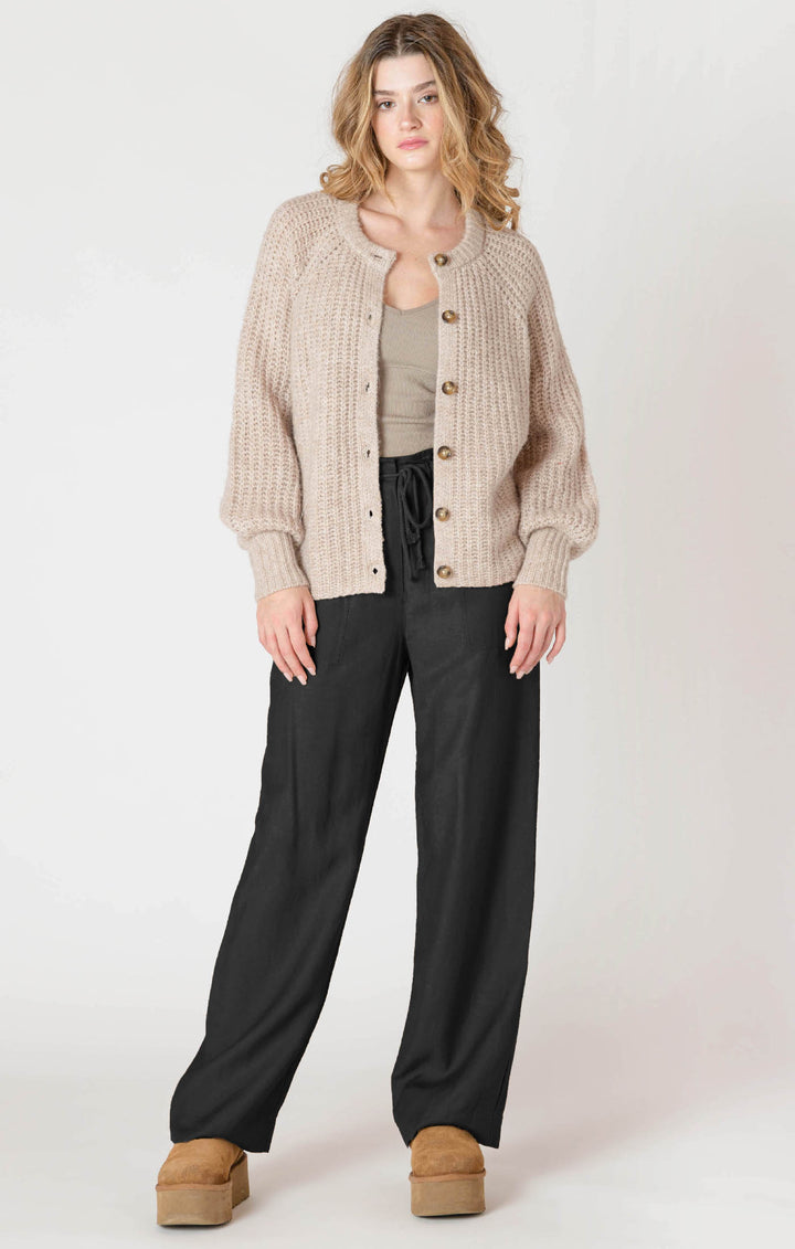 Cece Textured Crew Neck Cardigan