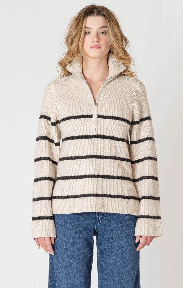 Brooklyn Half Zip Longline Sweater