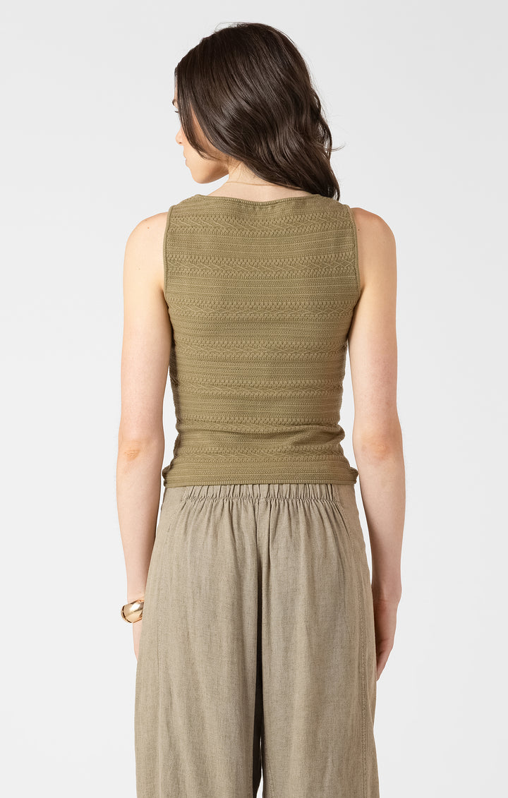 Sally Square Textured Tank