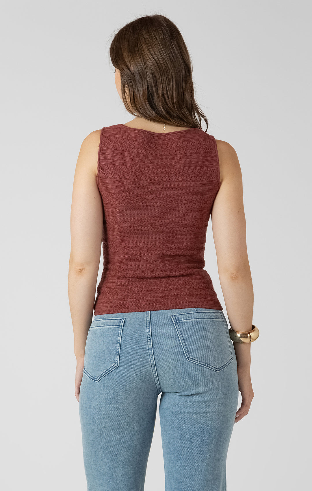 Sally Square Textured Tank