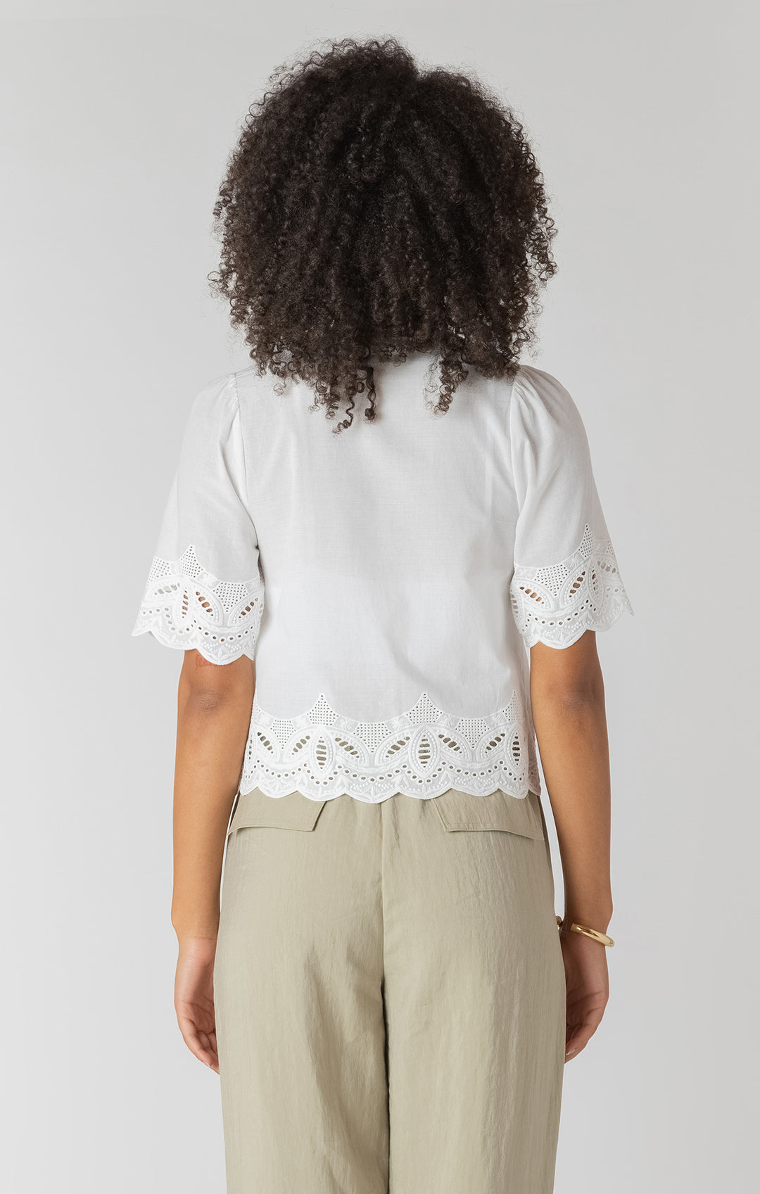 Hunny Eyelet Tee Top