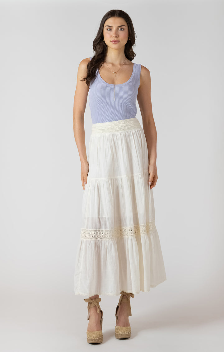 Lish Tiered Maxi Skirt