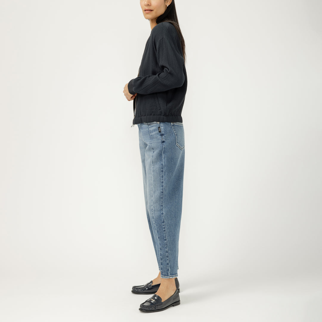 Slim Barrel High Rise Jean - Pulse