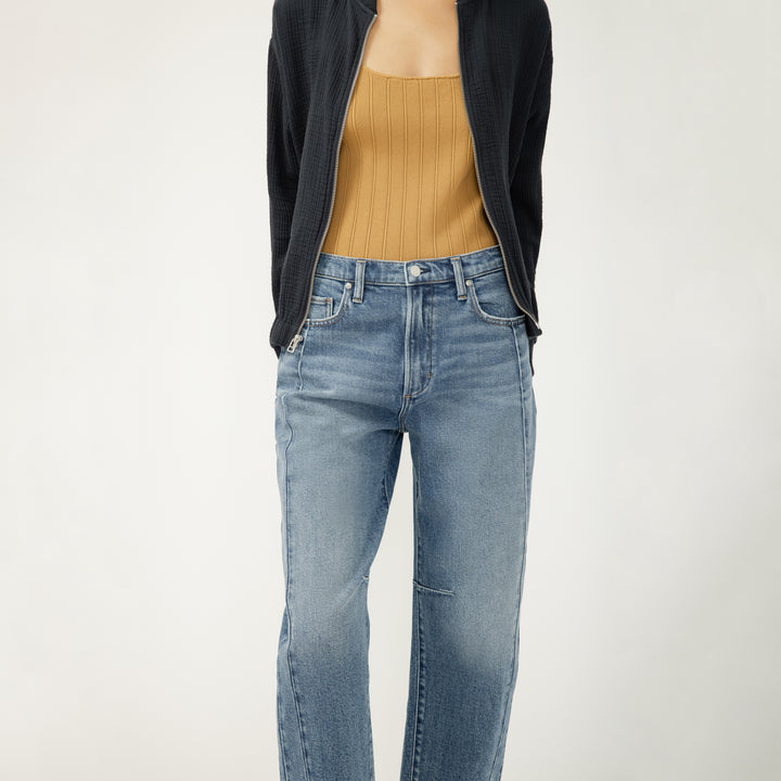 Slim Barrel High Rise Jean - Pulse