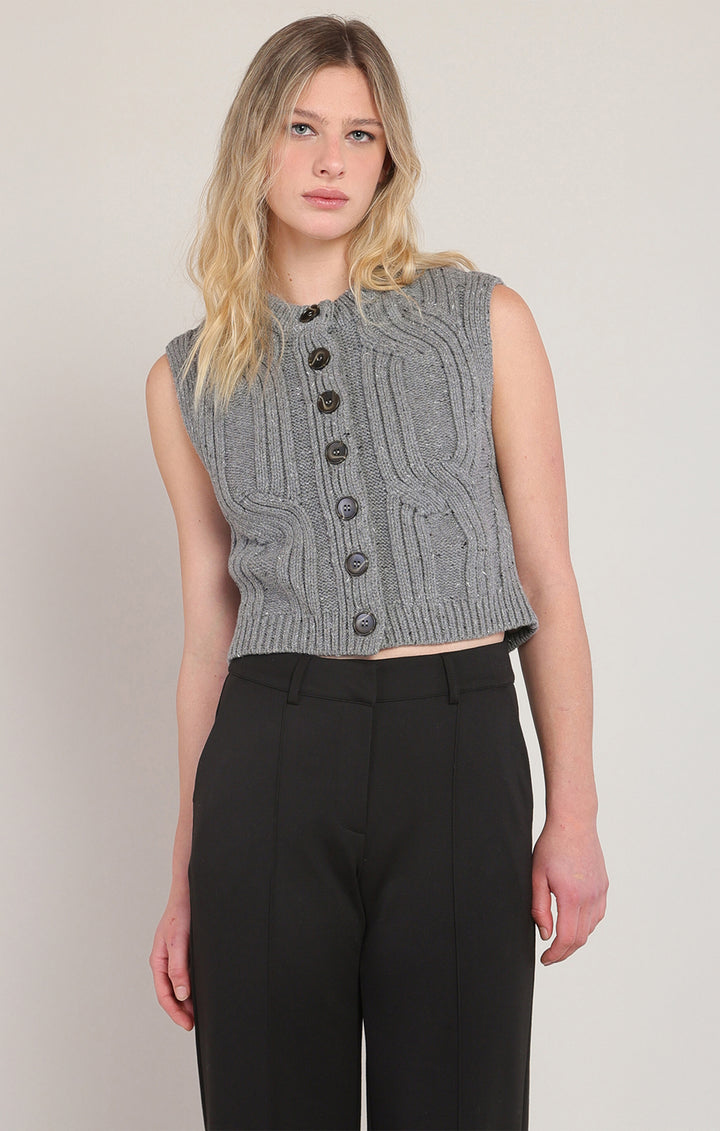 Tony Cable Sweater Vest